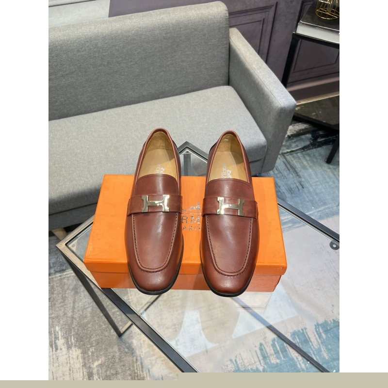 H**mes leather shoes